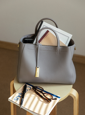 猴子家 2025升级版TOGO牛皮托特包 简约单肩斜挎tote真皮女包大号