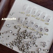 AiMTnails新款 仿华33切尖底圆钻东洲K9堆钻尖底钻 美甲饰品