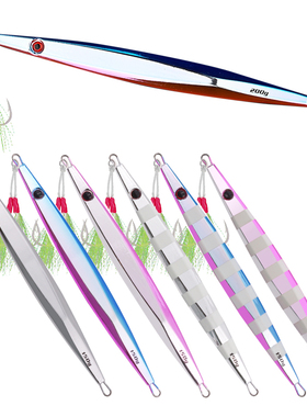 船大工62海船钓电镀快抽速沉带钩铁板饵红甘马鲛150g200g300g400g