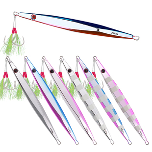 船大工62海船钓电镀快抽速沉带钩铁板饵红甘马鲛150g200g300g400g