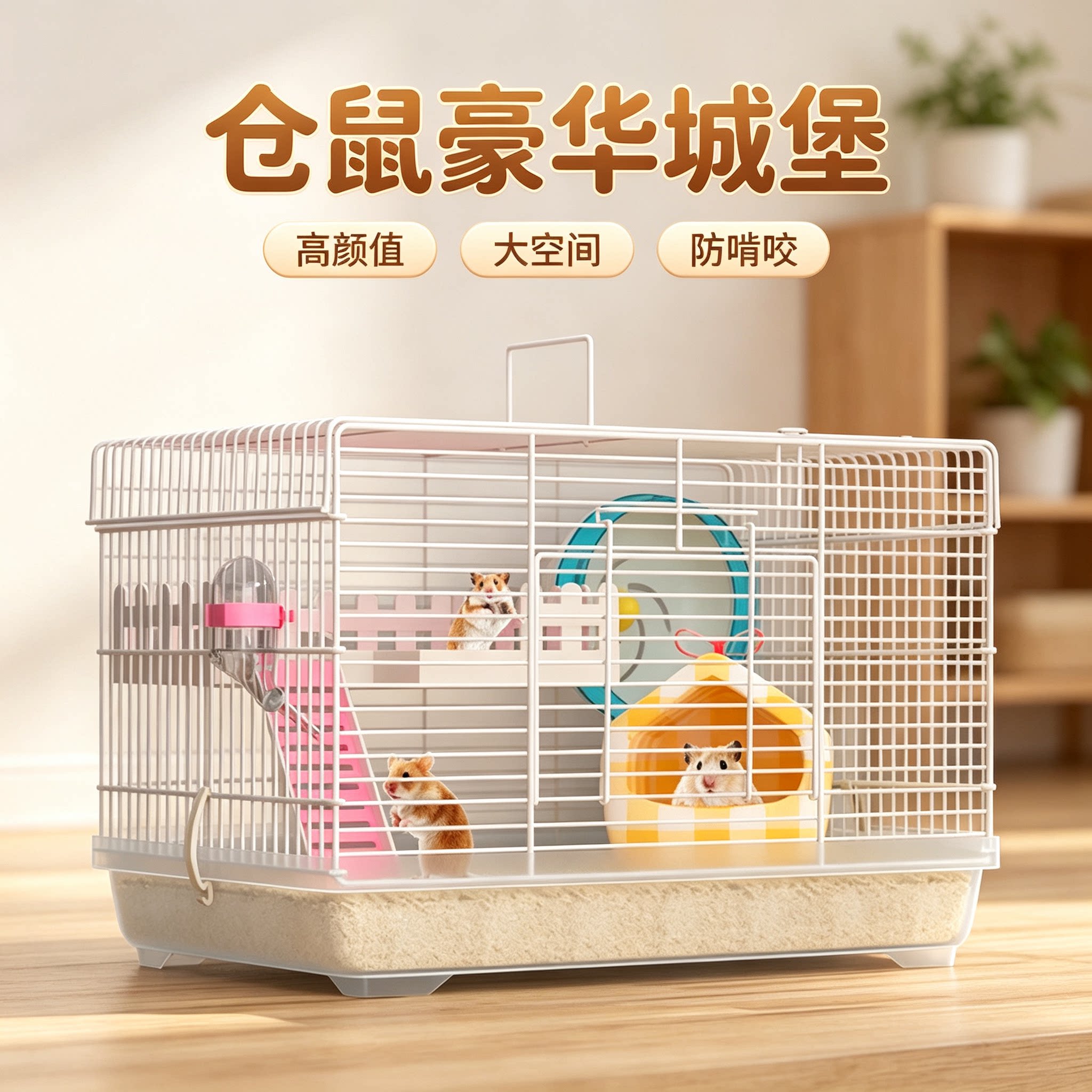 仓鼠笼子金丝熊铁丝专用新手全套图片