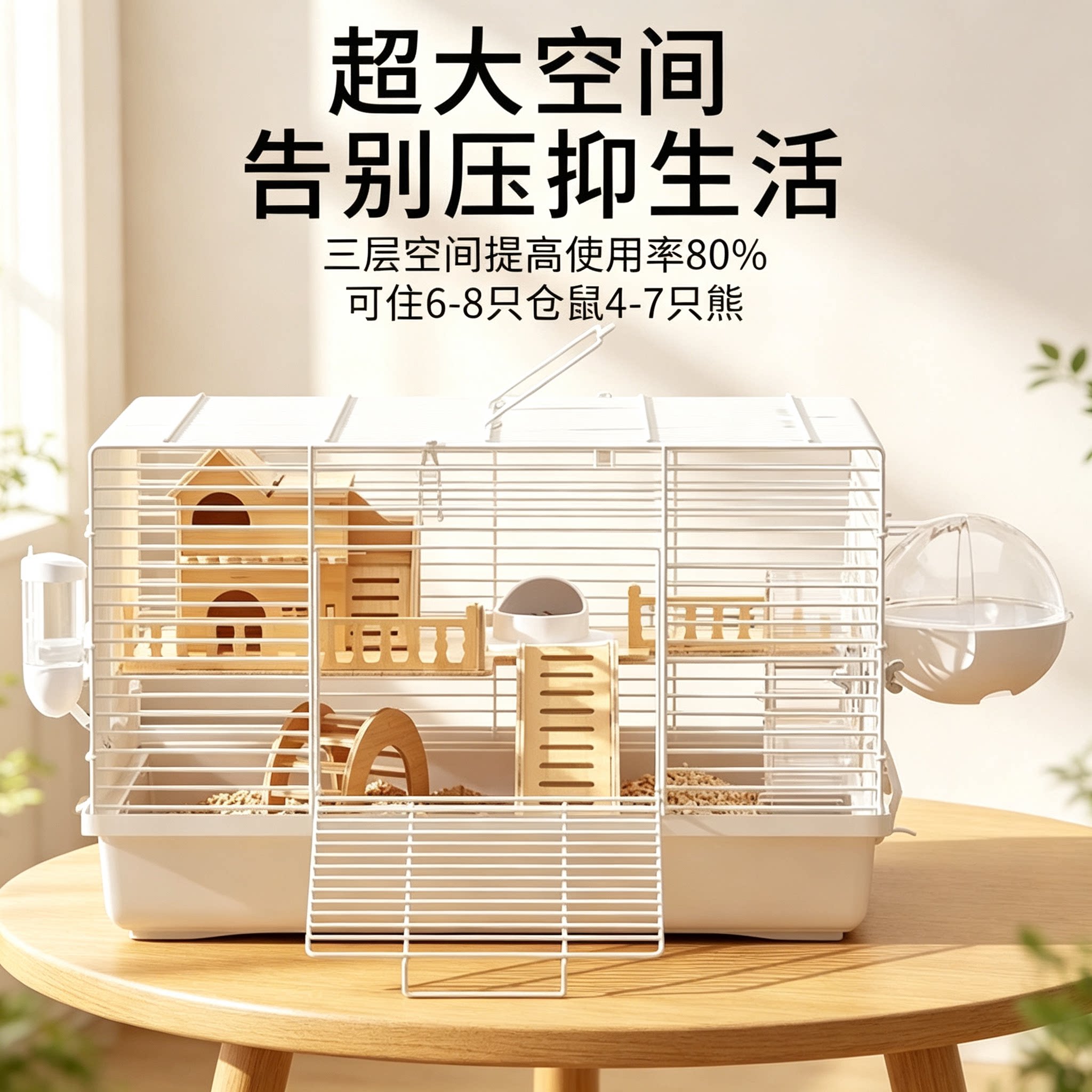 原木贴近自然无惧啃咬大空间图片