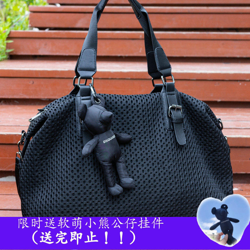 新款港版旅行包手提包轻便大容量托特包斜挎休闲包潮单肩包行李包