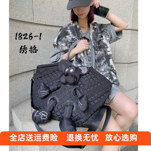 新款尼龙布公仔包托特包大容量斜跨休闲百搭通勤大包港版随身包潮