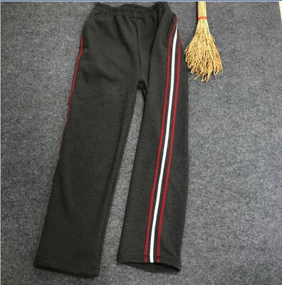 上海市北蔡中学春秋冬纯棉校服裤舒适运动裤宽松保暖加绒裤011