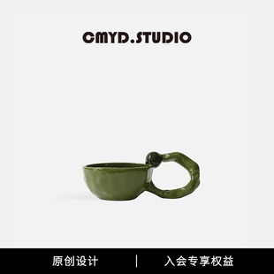 设计款 饰摆件 ins原创高品质法式 水杯陶瓷咖啡杯子马克杯高颜值装