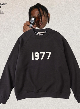 FEAR OF GOD复线ESSENTIALS高街FOG潮牌1977男女宽松休闲圆领卫衣