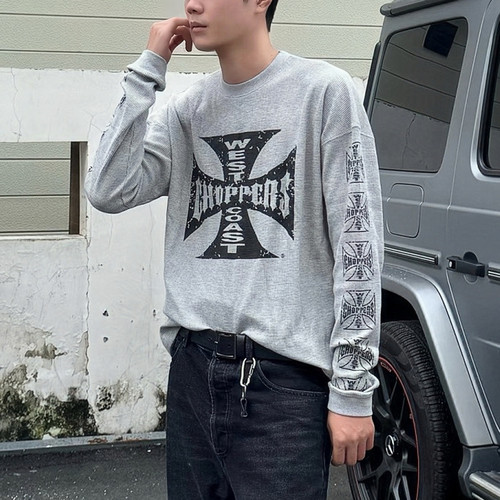 westcoastchoppers华夫格长袖T