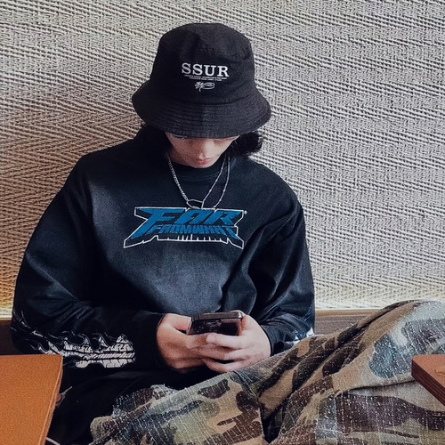 FAR.ARCHIVE洗水做旧高街长袖T恤