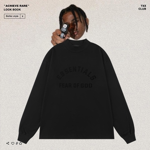 高街男女宽松长袖 FEAR FOG美式 GOD复线ESSENTIALS第八季 T恤潮