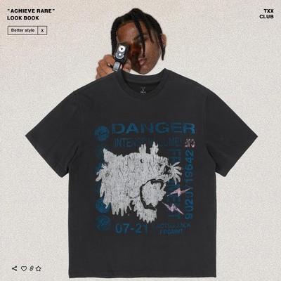 Travisscott三方联名藤原浩短袖