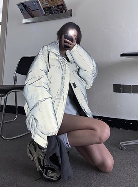 FEAR OF GOD复线ESSENTIALS冬季潮牌加厚面包棉服外套FOG高街棉衣