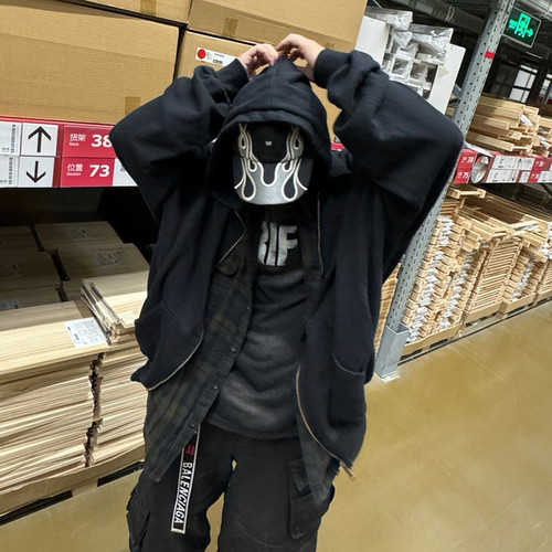 Undermycar格纹衬衫假两件外套男