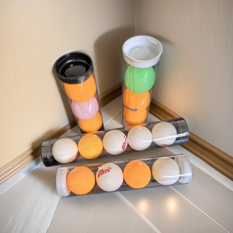 乒乓球收纳筒防压圆桶透明塑料管