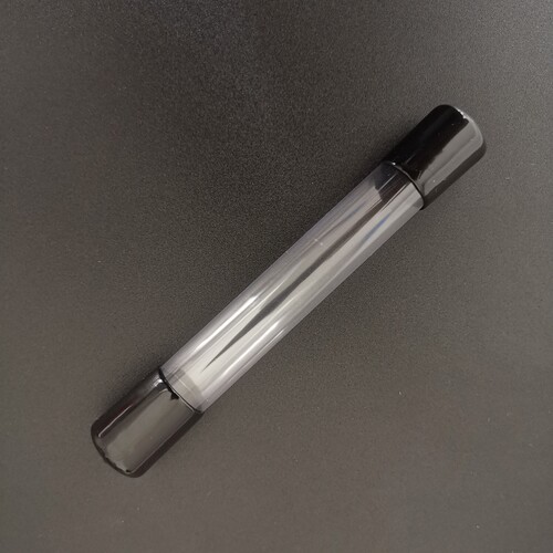 透明硬管PVC管塑料透明管带堵头盖子样品包装管圆管外径18内径17