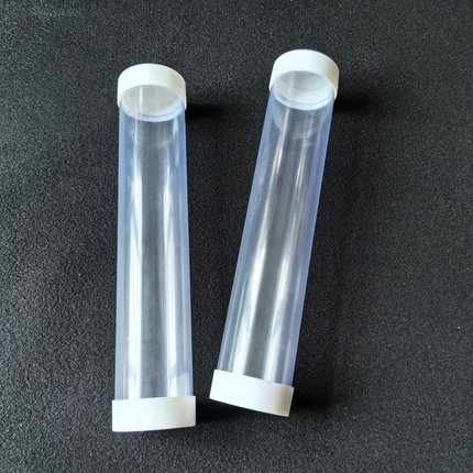 透明PVC管硬管带盖透明塑料管圆管防尘套管空心管直管直径40mm