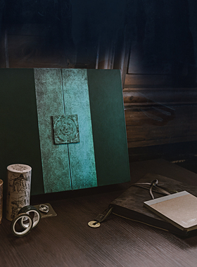 kinbor盗墓笔记青铜门后手帐本礼盒复古笔记本计划本DMBJ817稻米