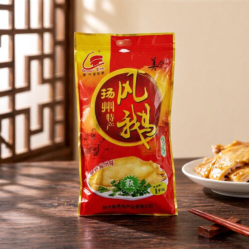 扬州特产菱塘风鹅凤鹅老鹅彩袋装