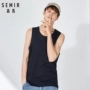 Senma vest nam hè 2019 mới tập thể hình cơ sở áo cotton không tay áo thun thủy triều - Áo vest cotton áo thun nam cotton