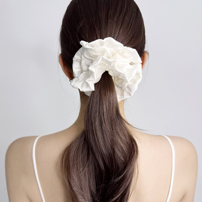 大肠头花发圈女韩版真丝缎面