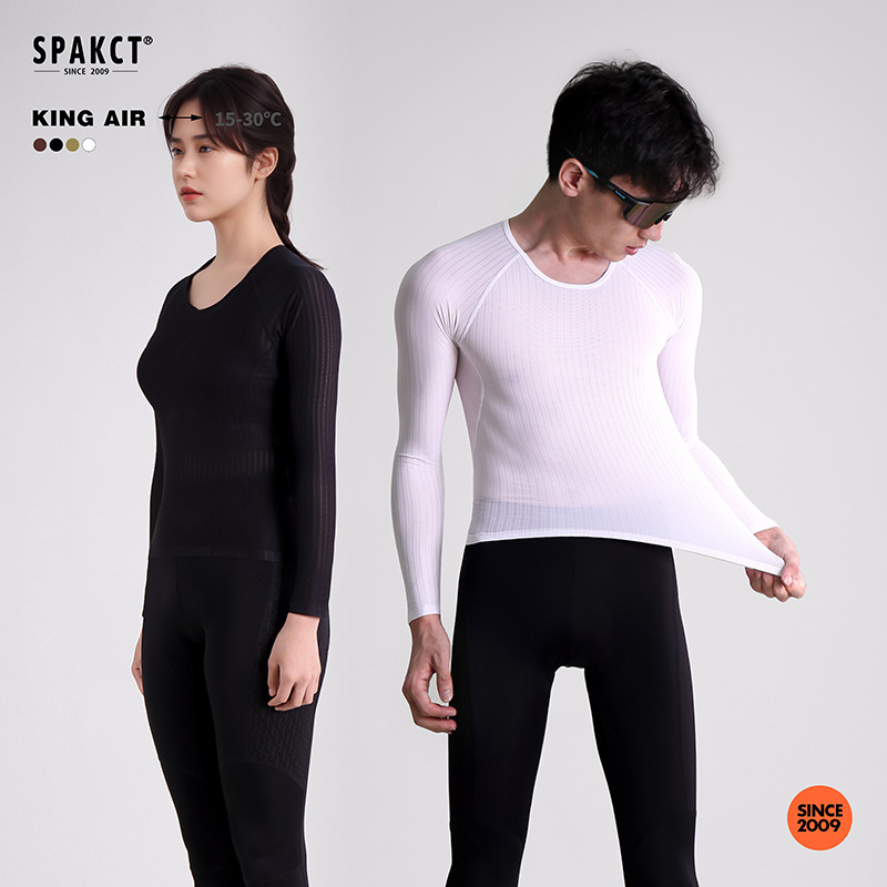 SPAKCT思帕客骑行男女春秋公路自行车速干排汗衫抗菌长袖KING