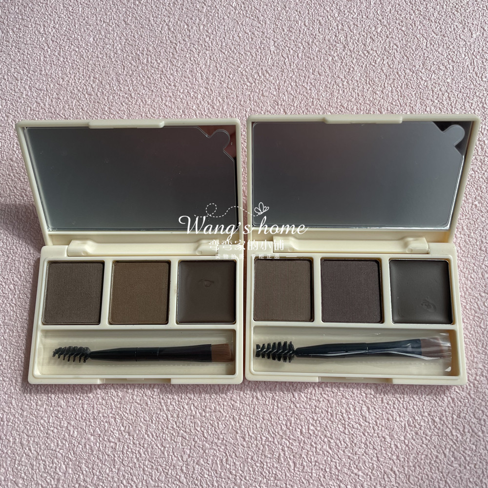 【眉粉+染眉膏三合一】持久显色防水不易脱色自然眉一体盘三色