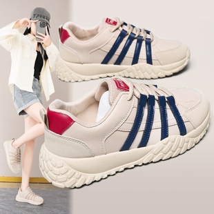 厚底阿甘鞋 秋季 轻便软底休闲运动皮面旅游百搭 2025新款 K5202女鞋