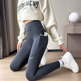 高腰收腹提臀瑜伽大码 薄款 紧身弹力沙鱼打 女外穿春秋季 鲨鱼裤