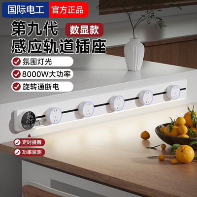 国际电工多功能定时智能轨道插座