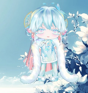 Live2d量贩模型-蝴蝶Q版 中性公皮vup直播成品皮套虚拟主播