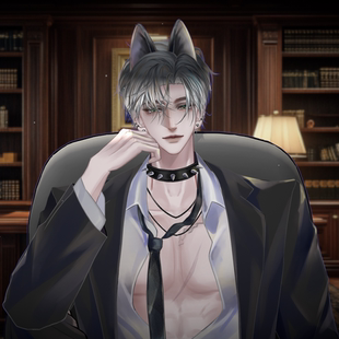 Live2d量贩模型 捷克狼成男公皮vup直播公用成品皮套虚拟主播模型