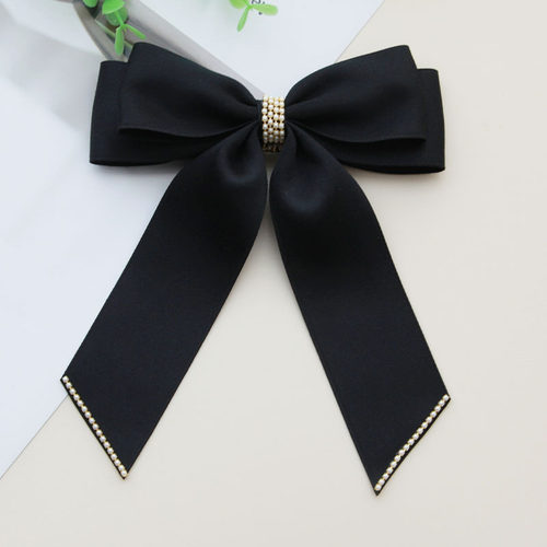 珠链蝴蝶结领结别针衣服装饰