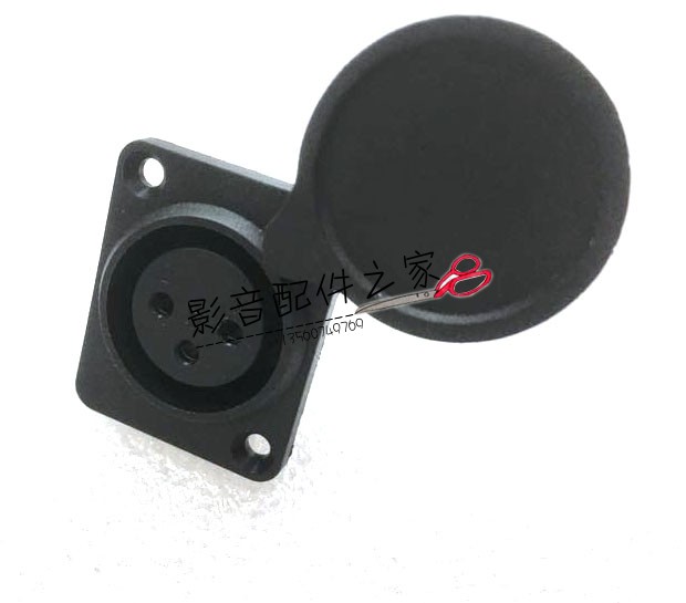 喜德盛爱玛松吉电动车锂电车配件充电口充电接头充电插座3芯卡龙