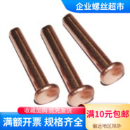 GB109紫铜平头铆钉厂家直销