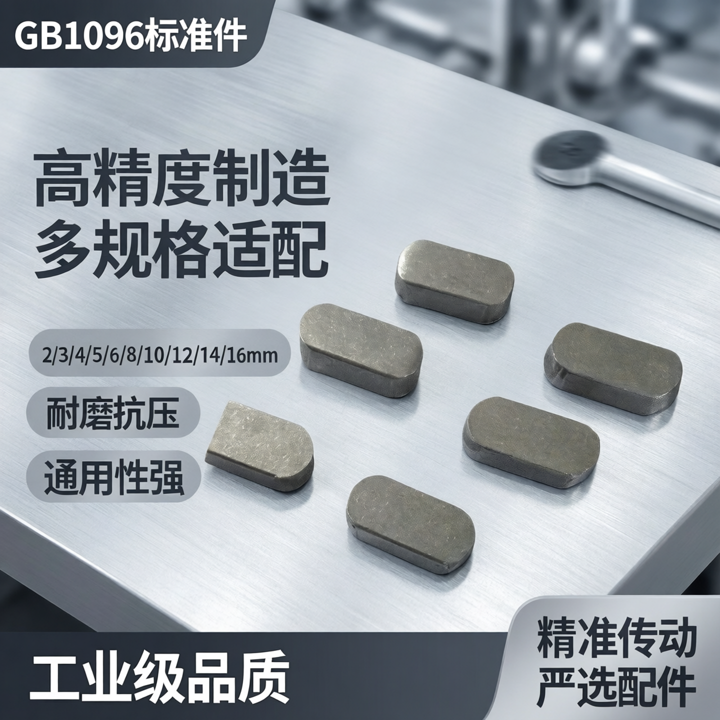平键 方键销A型销键平键销GB1096电机销2/3/4/5/6/8/10/12/14/16