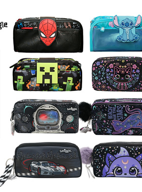 2025年超火smiggle大容量笔袋多功能小学生史迪仔MC文具袋铅笔盒