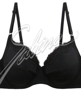 006泰国sabina内衣调整型薄杯文胸 收副乳加宽侧翼固定肩带黑肤色