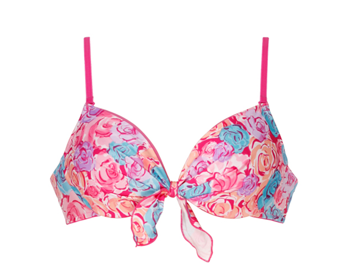 泰国聚拢文胸蝴蝶结加厚杯