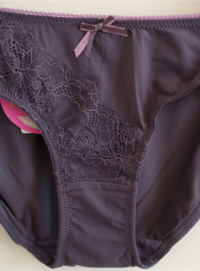 HUL009泰国sabina 弹力低腰三角内裤 紫色 灰色 两色可选