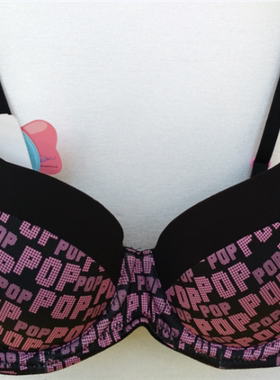 723泰国sabina内衣薄杯文胸肩带可拆黑底撞色字母Pretty perfect