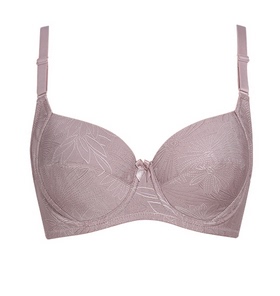 299泰国sabina薄杯内衣 固定肩带加宽侧翼收副乳文胸暗纹深浅两色