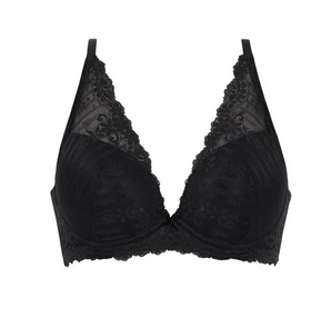 109泰国sabina内衣上薄下厚杯文胸 舒适上托 蕾丝拼接 固定肩带