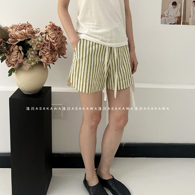 土耳其立体条纹休闲短裤