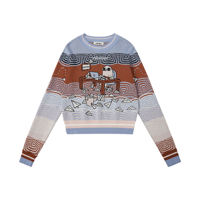 花色图案提花毛衣25SS春夏新款