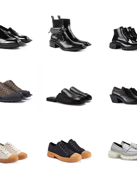 浅川 厚底乐福鞋中帮高帮帆布拼接单鞋 22春夏新款 UN TIT LAB