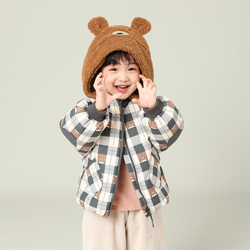 康衣儿中长款加厚男宝宝羽绒服