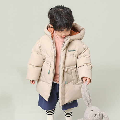 中长款加厚男童宝宝羽绒服