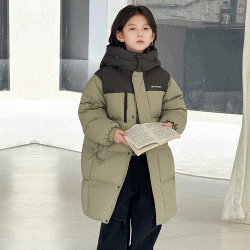 康衣儿童羽绒服男童中长款加厚2026冬新款女童羽绒服中大童亲子装