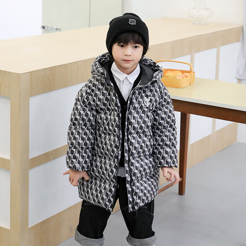 康衣儿男童中长款羽绒服
