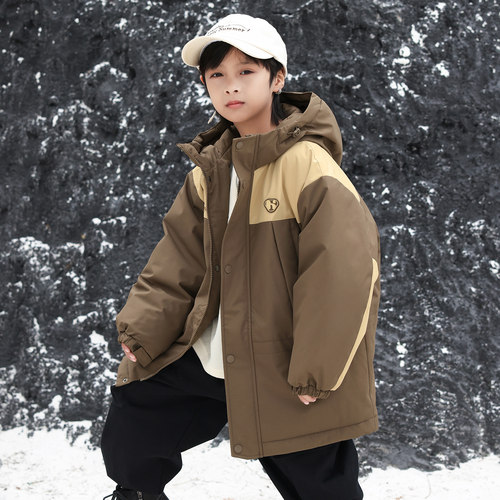 亲子装男童羽绒服加厚2025冬季新款儿童羽绒服加厚款中大童装4968